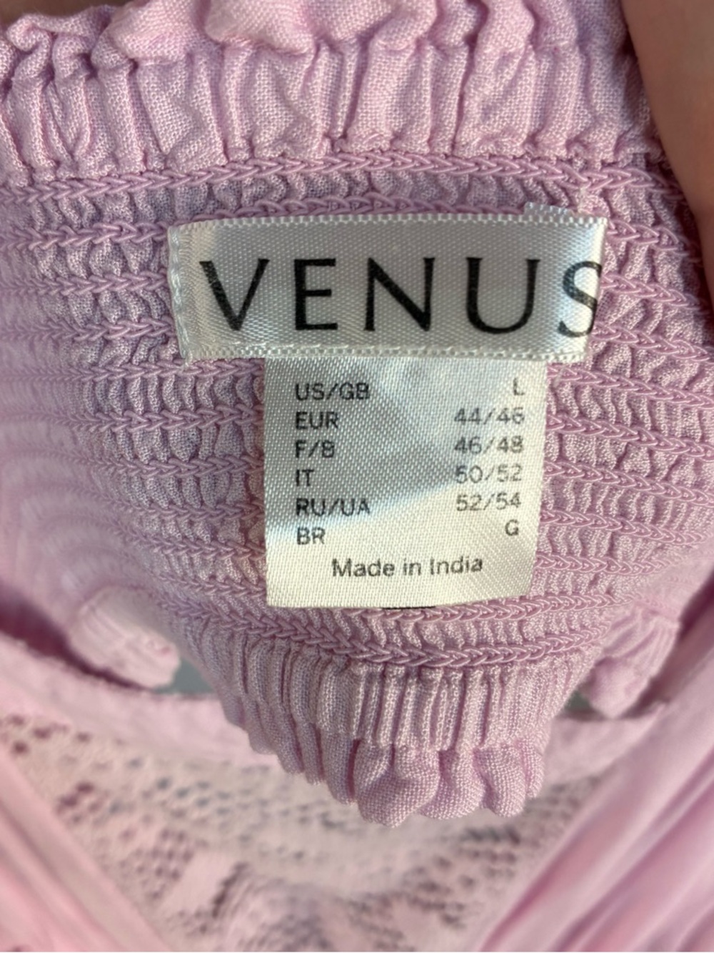 Venus Pink Lace-Up Open Back Maxi Dress L - Picture 8 of 10